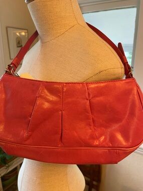 Pink Leather Sigrid Olsen Baguette Bag Y2K